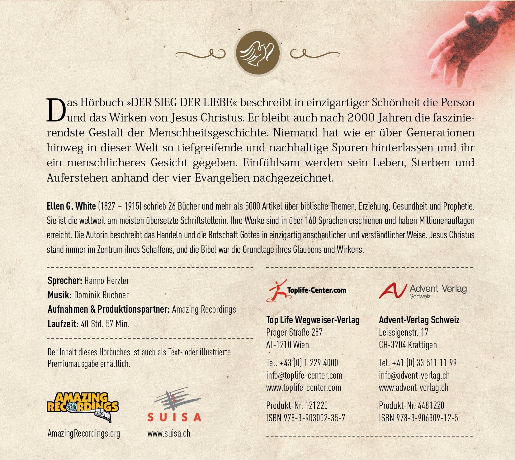 Advent-Verlag Schweiz-HB: Der Sieg der Liebe - digitale Version (MP3-Download)_2413012_3 Advent-Verlag Schweiz-HB: Der Sieg der Liebe - digitale Version (MP3-Download)_2413012_