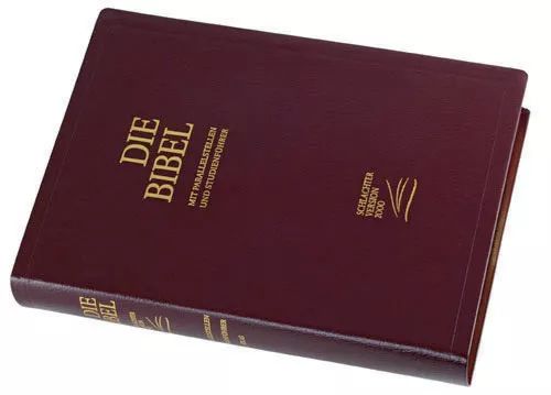 Société Biblique de Genève-Bibel, Schlachter 2000, Standard, Fibroleder, weinrot, Goldschnitt_2943047_1 Société Biblique de Genève-Bibel, Schlachter 2000, Standard, Fibroleder, weinrot, Goldschnitt_2943047_