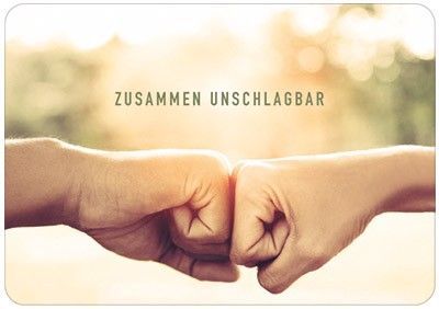 Hartung GmbH & Co. KG-Postkarte: zusammen unschlagbar_4741700_1 Hartung GmbH & Co. KG-Postkarte: zusammen unschlagbar_4741700_