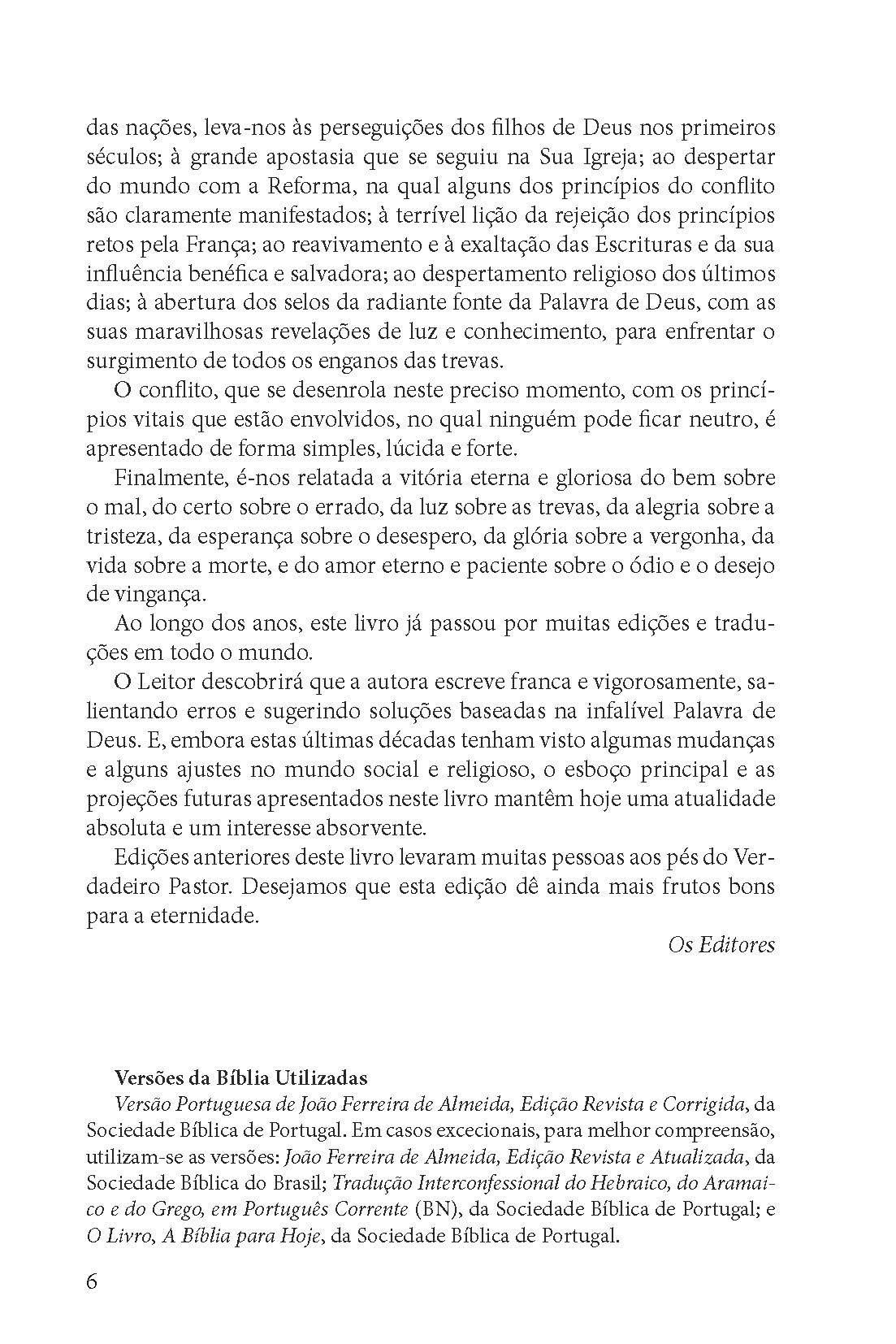 Advent-Verlag Schweiz-Vom Schatten zum Licht, Missionsausg. Portugiesisch AVS (O grande conflito)_2512119_