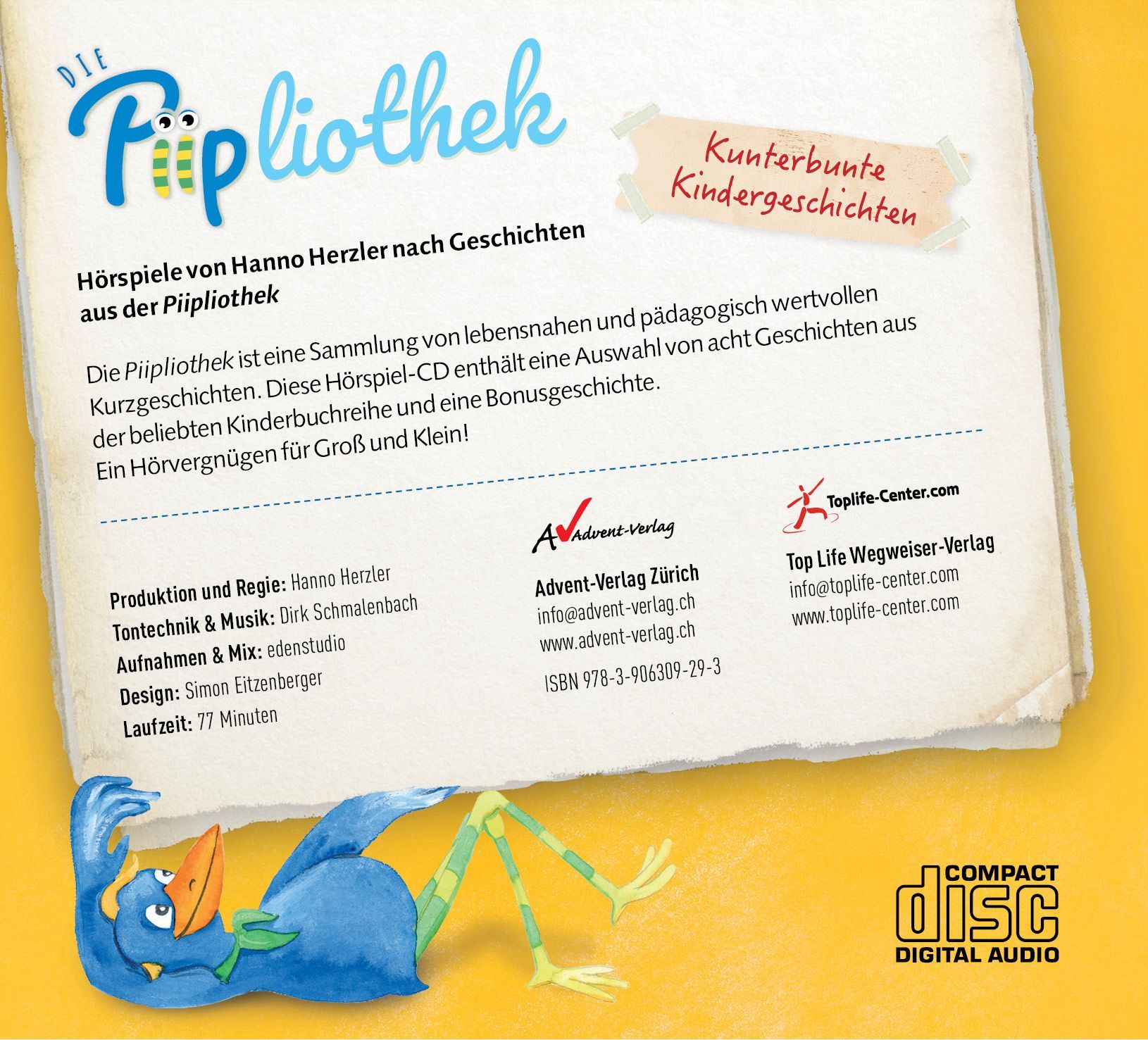 Advent-Verlag Schweiz-HB: Die Piipliothek, 1 Audio-CD_3211246_4 Advent-Verlag Schweiz-HB: Die Piipliothek, 1 Audio-CD_3211246_