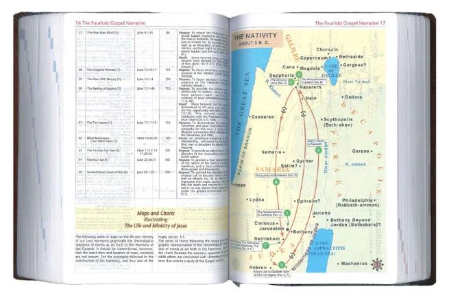 Oklahoma Academy Publishing-Bibel, Englisch, Mission Study Bible, KJV, Softleder blau-grau (Sapphire)_2541623_