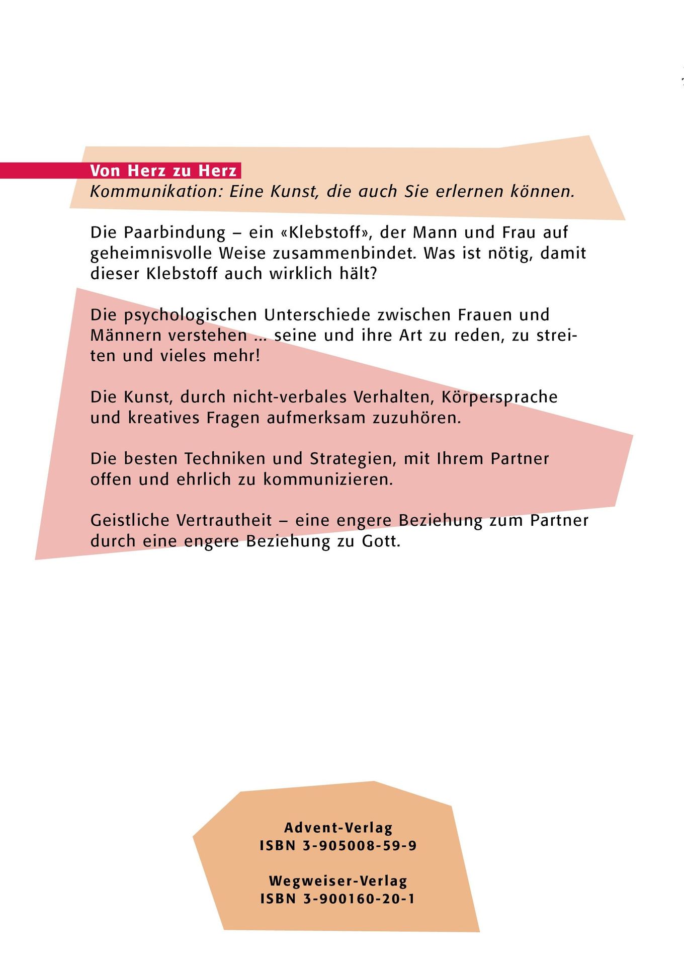 Advent-Verlag Schweiz-Von Herz zu Herz - Erfolgreich kommunizieren_2410373_