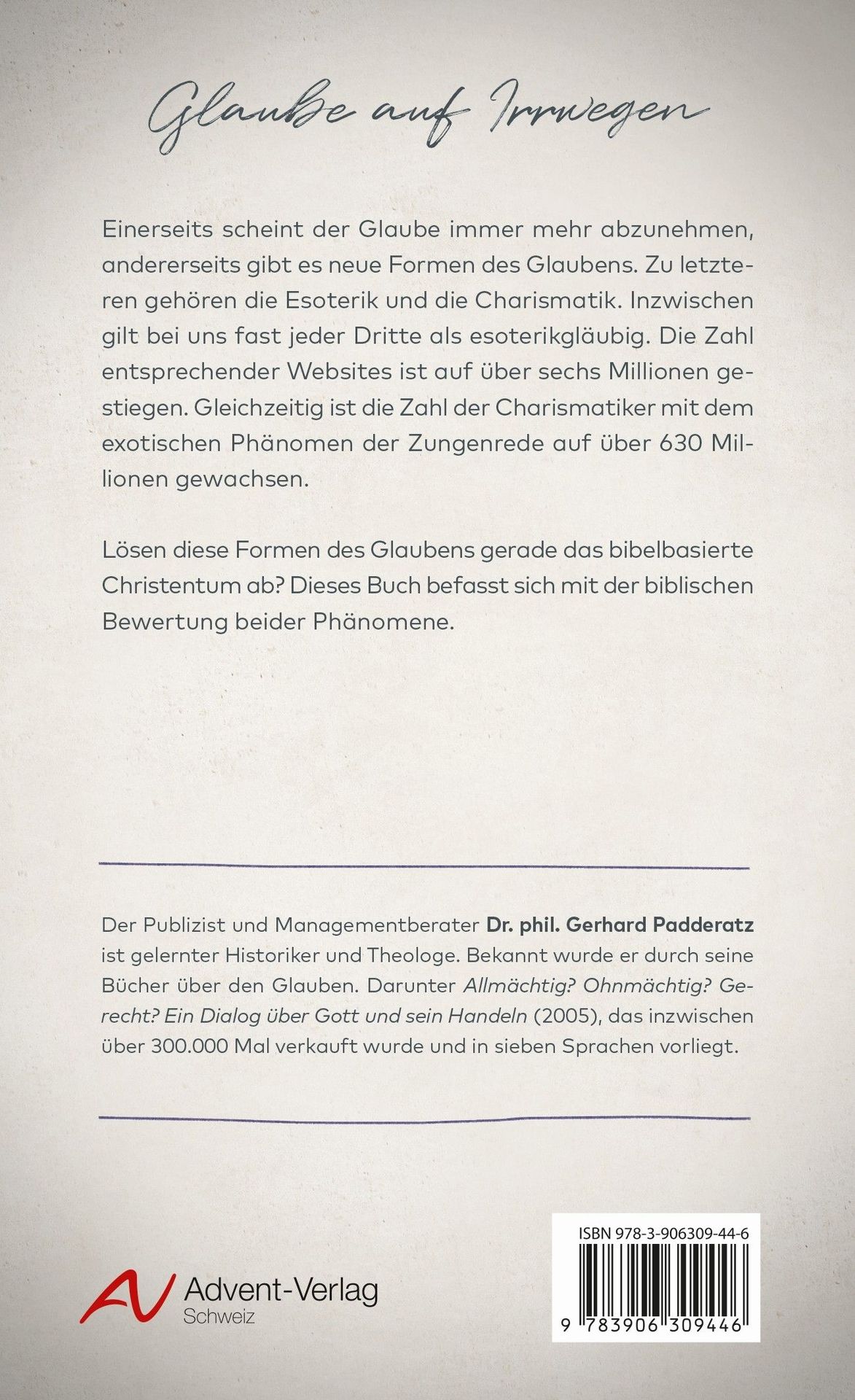 Advent-Verlag Schweiz-Glaube auf Irrwegen_2411956_3 Advent-Verlag Schweiz-Glaube auf Irrwegen_2411956_