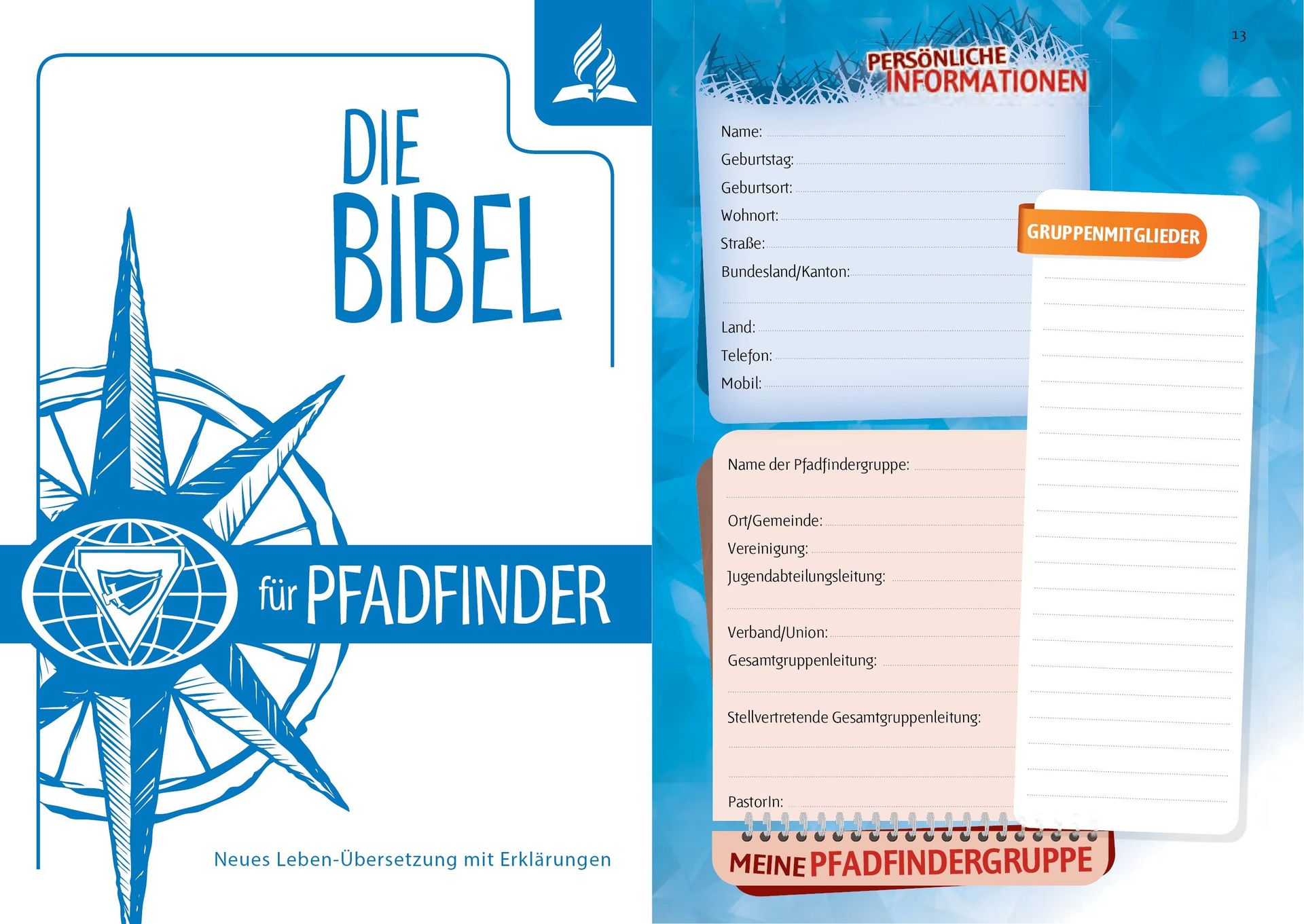 Editorial Safeliz S.L.-Bibel, Neues Leben, Pfadfinder, Taschen, pink-gelb_2422596_3 Editorial Safeliz S.L.-Bibel, Neues Leben, Pfadfinder, Taschen, pink-gelb_2422596_